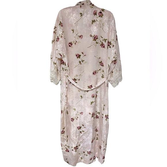 California Dynasty Floral Nightgown and Robe Set Size Small - Picture 12 of 14